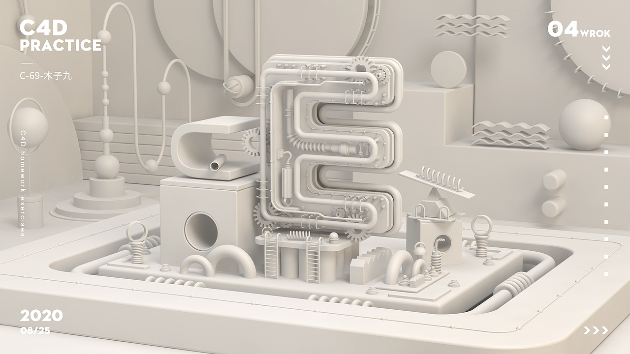 C4D（圖ZMjIyMzU1NTcy） - 其他三維 - 站酷設(shè)計(jì)師木子九_(tái)elsa原創(chuàng)素材 - 站酷ZCOOL