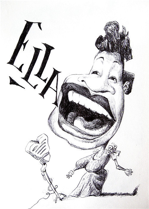 临名人漫画像(圆珠笔)1
