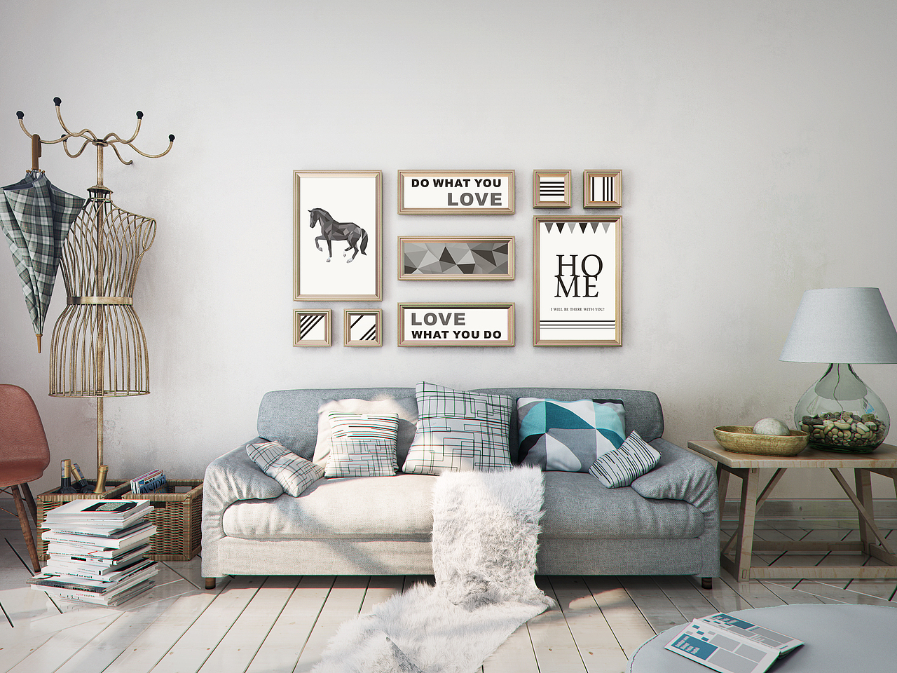 几何色彩回归之梦为马