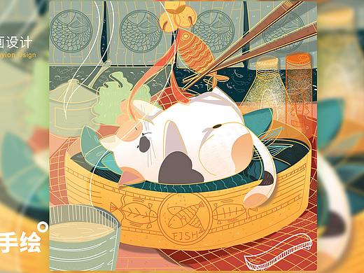 猫咪插画（个人主页-ZNDI2NjU5MDA=） - 新锐潮流插画 - 站酷设计师Galina伍5555原创素材 - 站酷ZCOOL