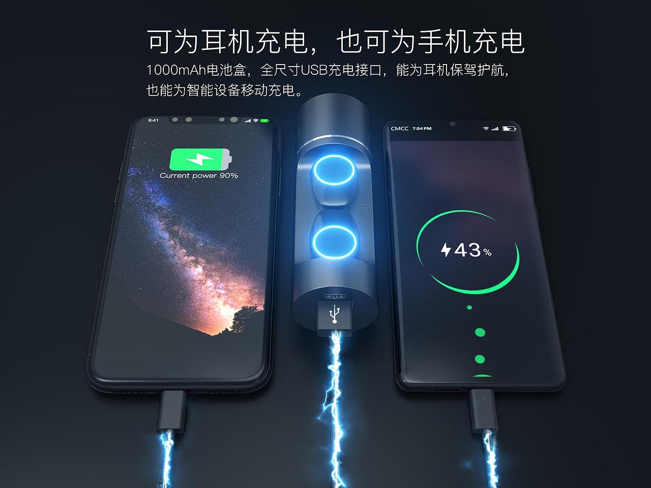 真无线多功能蓝牙耳机（图ZMTY5MTU2ODgw） - 电子产品 - 站酷设计师租下一片夏天原创素材 - 站酷ZCOOL