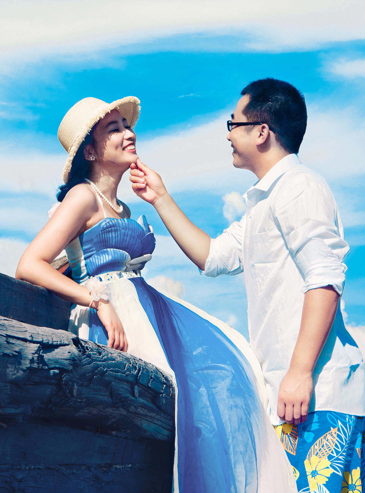 为好朋友拍的一组婚纱照
