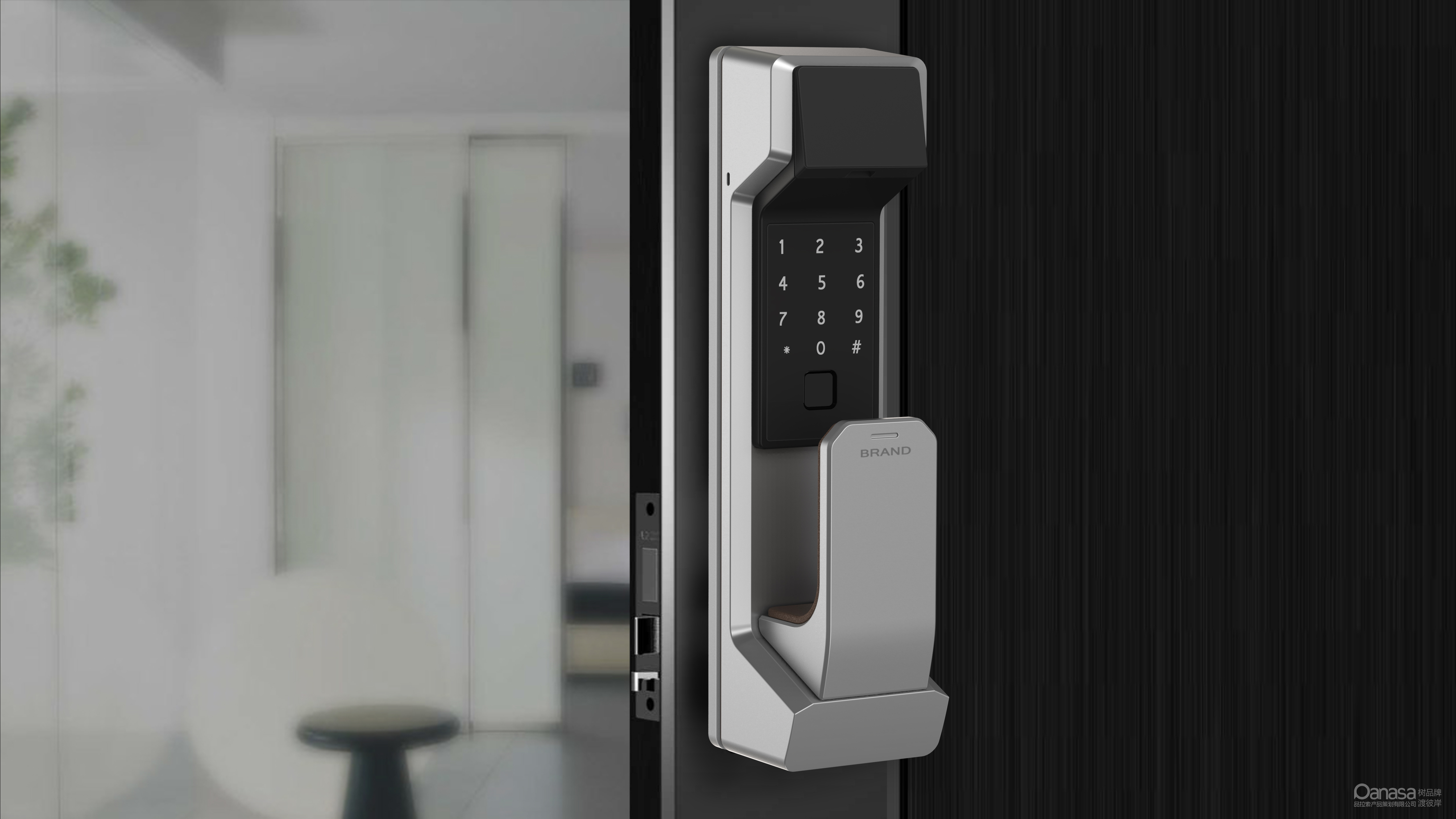 品拉索设计智能门锁产品设计高颜值果然不负期待,它采用当前比较流行