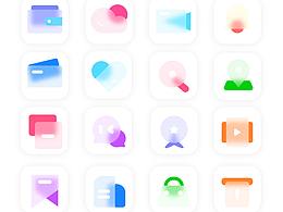 玻璃拟态图标-模糊-毛玻璃