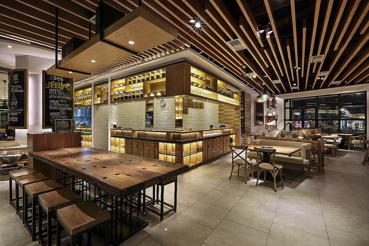 郑州拾味馆餐厅装修设计公司案例