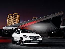 奔驰GLE AMG夜景实拍