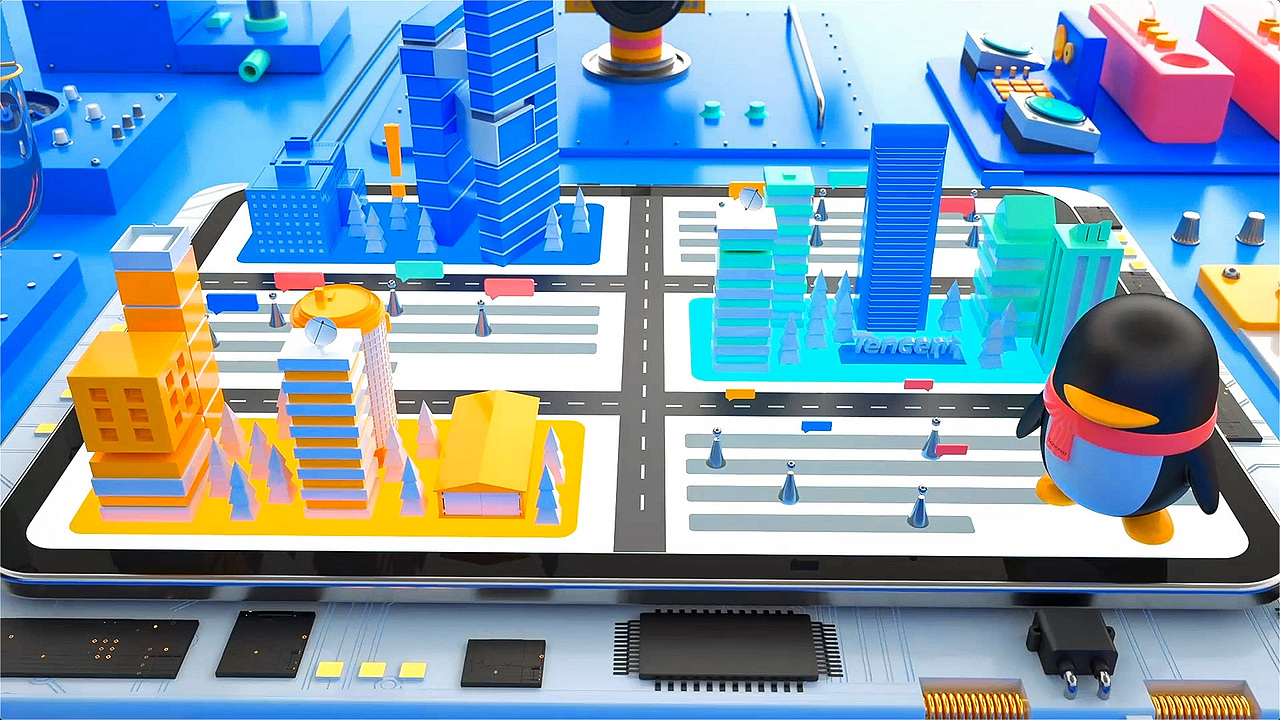 《爱看腾讯事儿》节目VI包装与三维片头动画