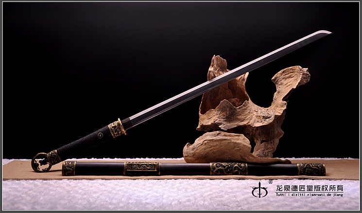 德匠堂宝剑龙泉刀剑龙装环首刀百炼钢dj3009