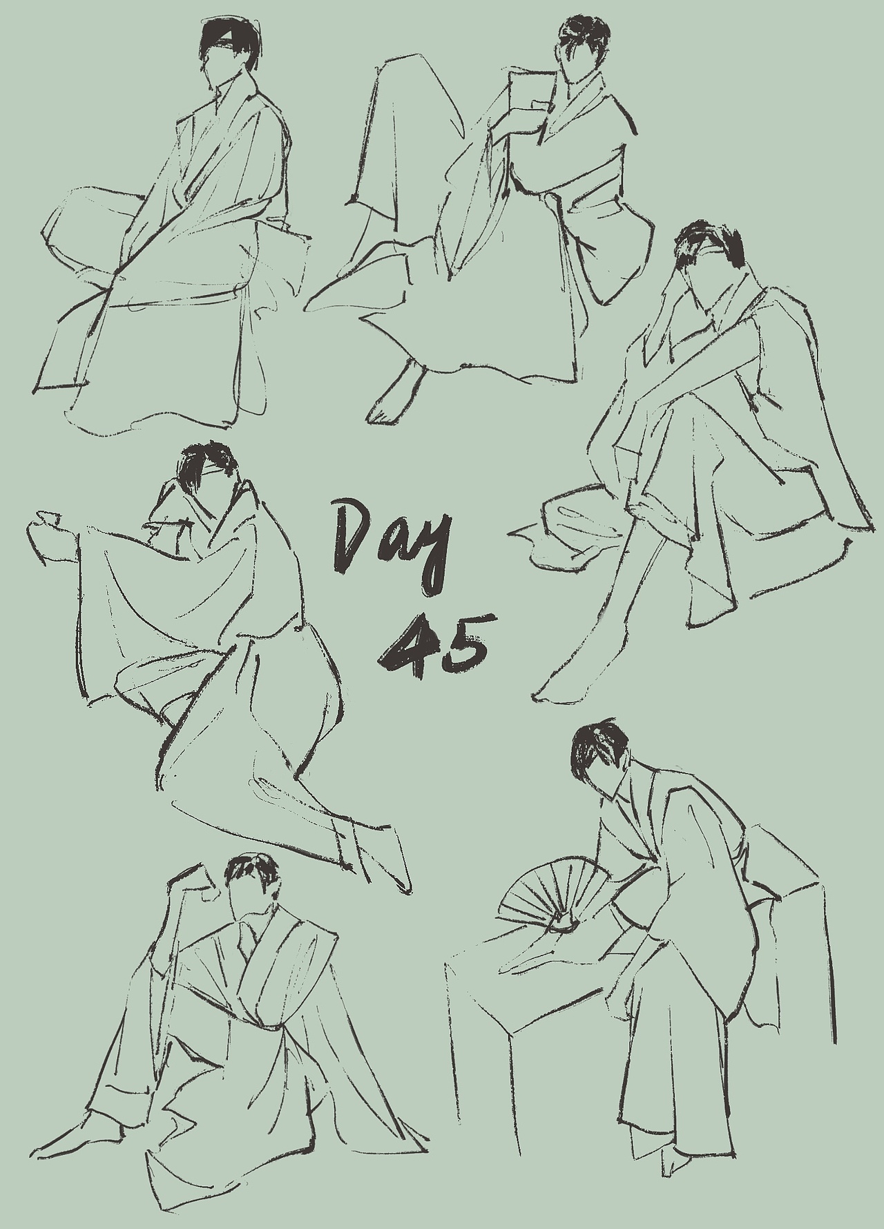 速寫day45（圖ZMjk3MjcwNTM2） - 創(chuàng)作習(xí)作 - 站酷設(shè)計(jì)師蔚蔚風(fēng)楚原創(chuàng)素材 - 站酷ZCOOL