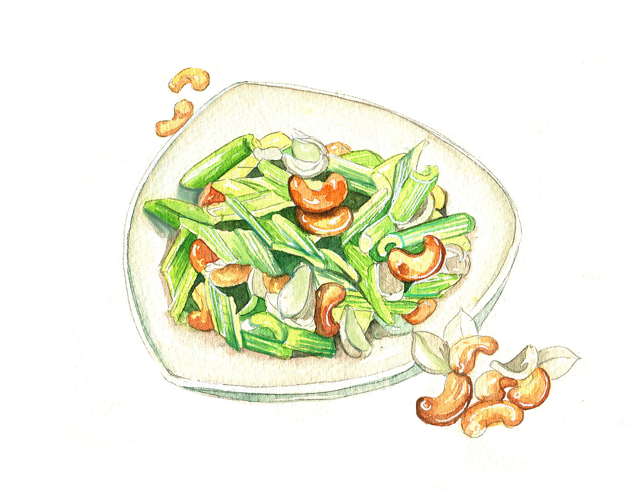 水彩潮州美食系列