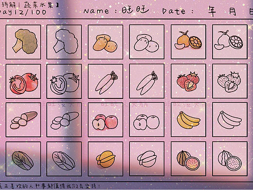 🌈Day12｜拆解｜蔬菜水果｜零基础学插画