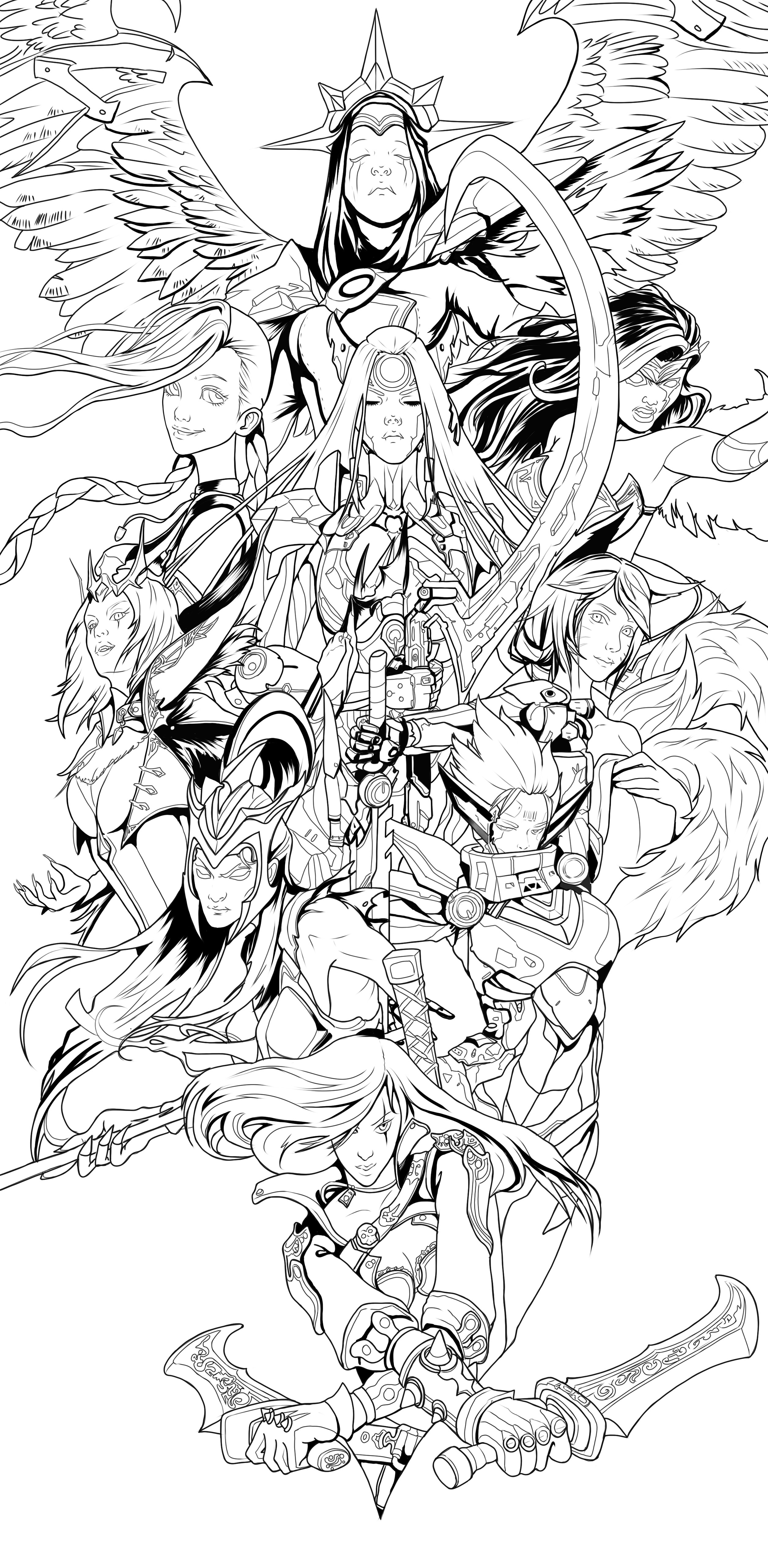 英雄联盟,重组临摹,未完待续