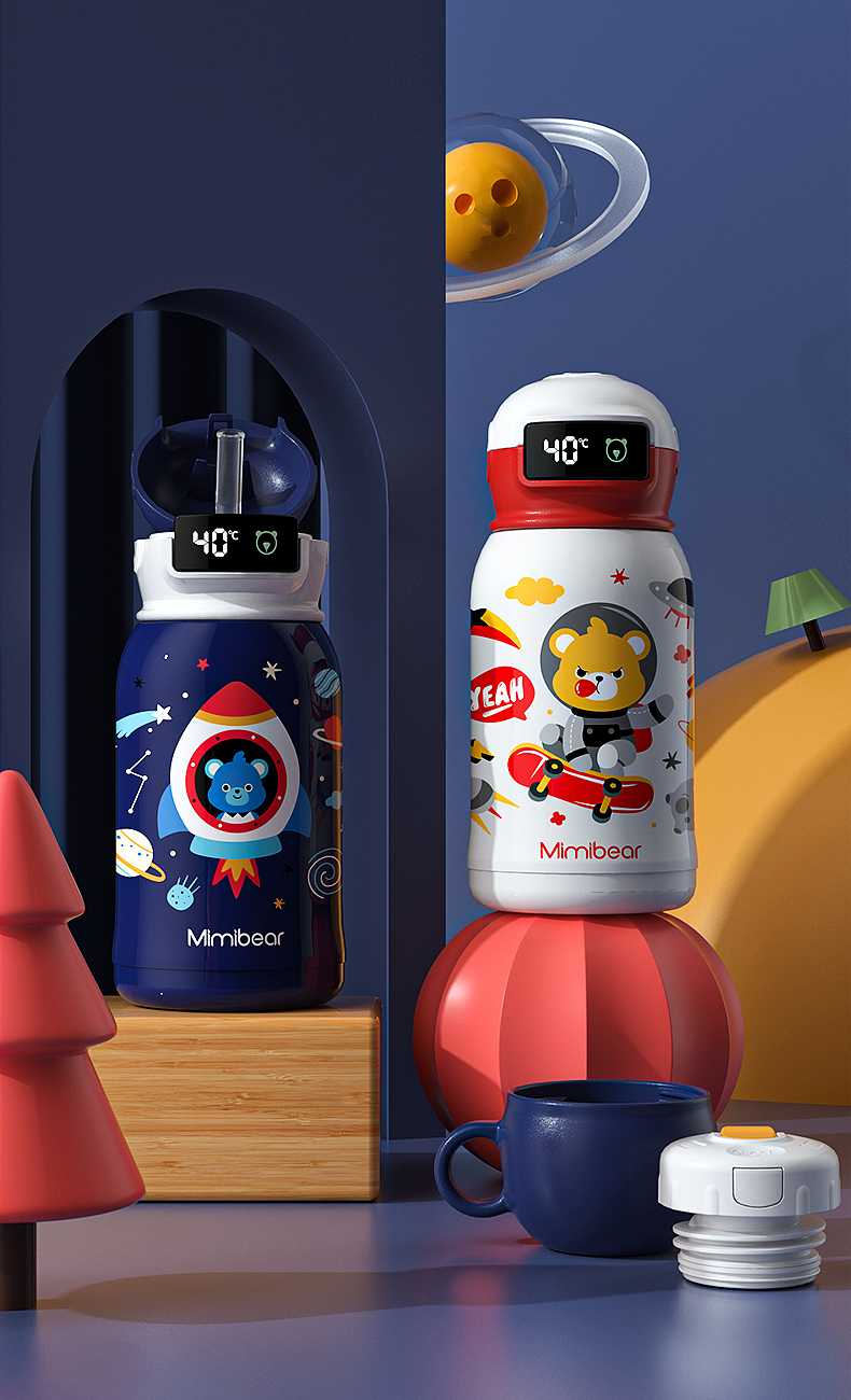 产品渲染 儿童保温杯（图ZMjY1NDEwMTMy） - 产品 - 站酷设计师你是拐拐原创素材 - 站酷ZCOOL