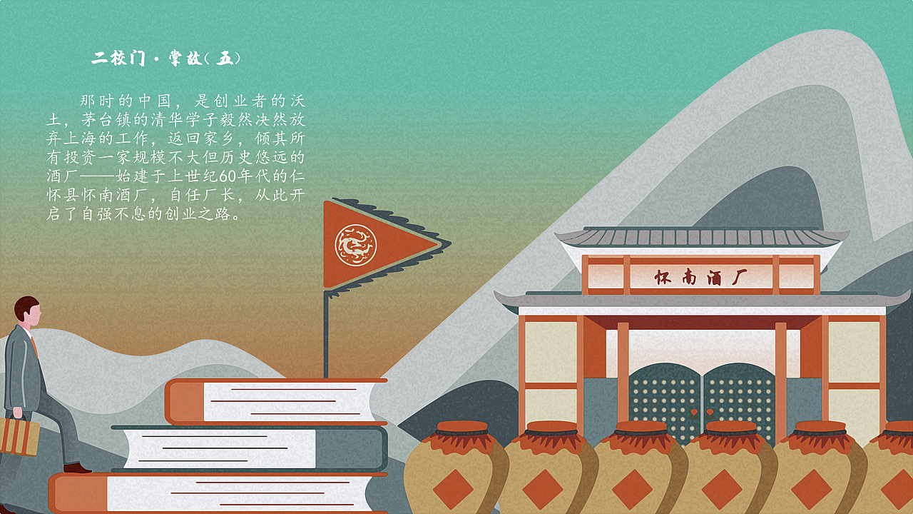 二校门品牌故事插画集（图ZMjgwMDE4NjQw） - 商业插画 - 站酷设计师朝思丶暮雪原创素材 - 站酷ZCOOL