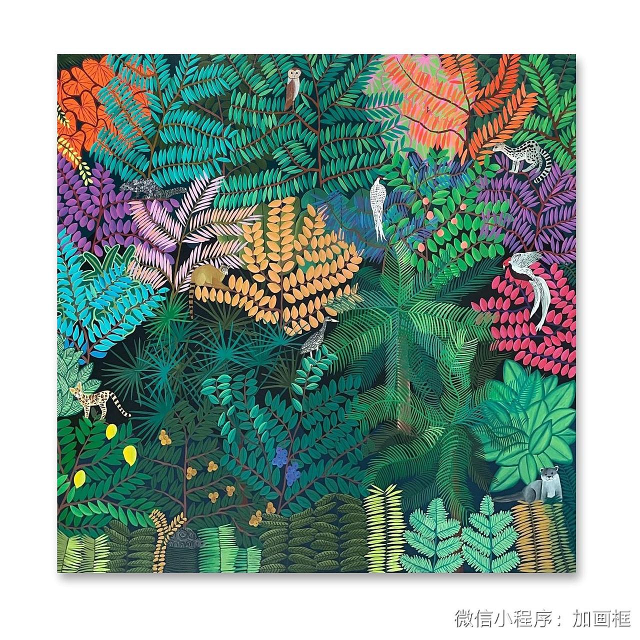 乌禽嶂120×120cm布面丙烯