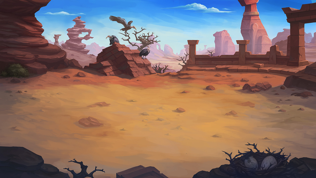 横版场景|插画|游戏原画|张力文先森_原创作品-站酷zcool