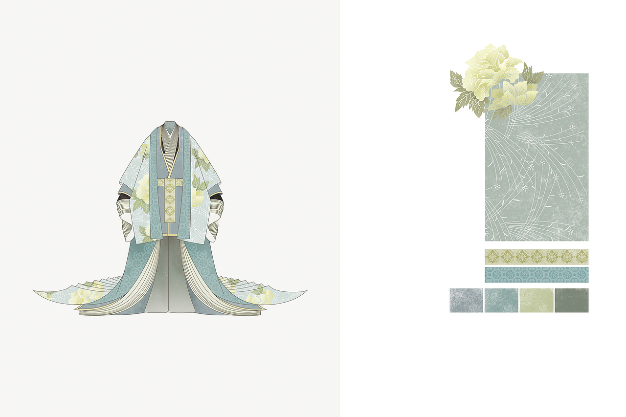 《竹取物语》插画