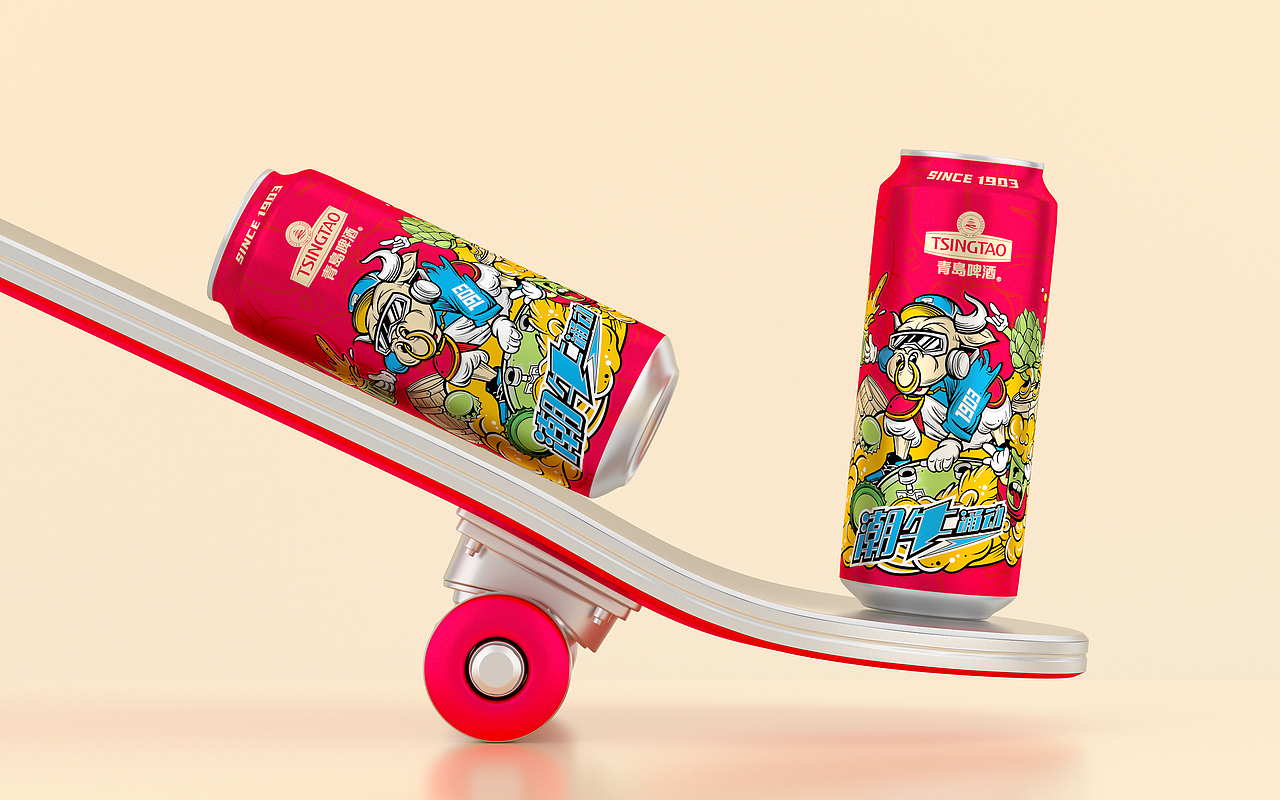 青岛啤酒2021生肖纪念版之潮牛涌动