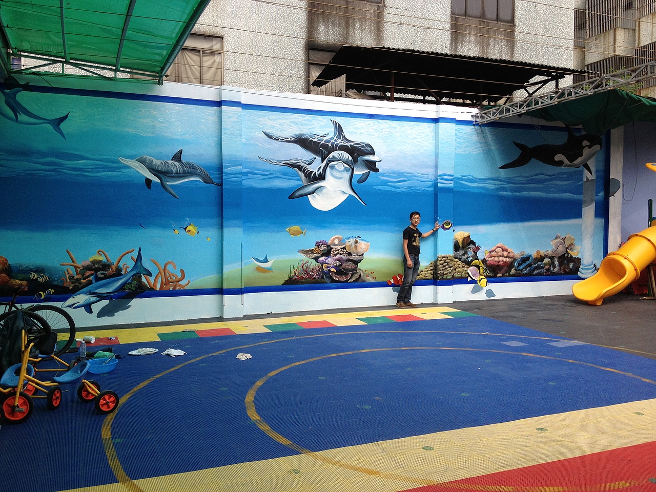 中山3d墙绘《海底世界》涂鸦