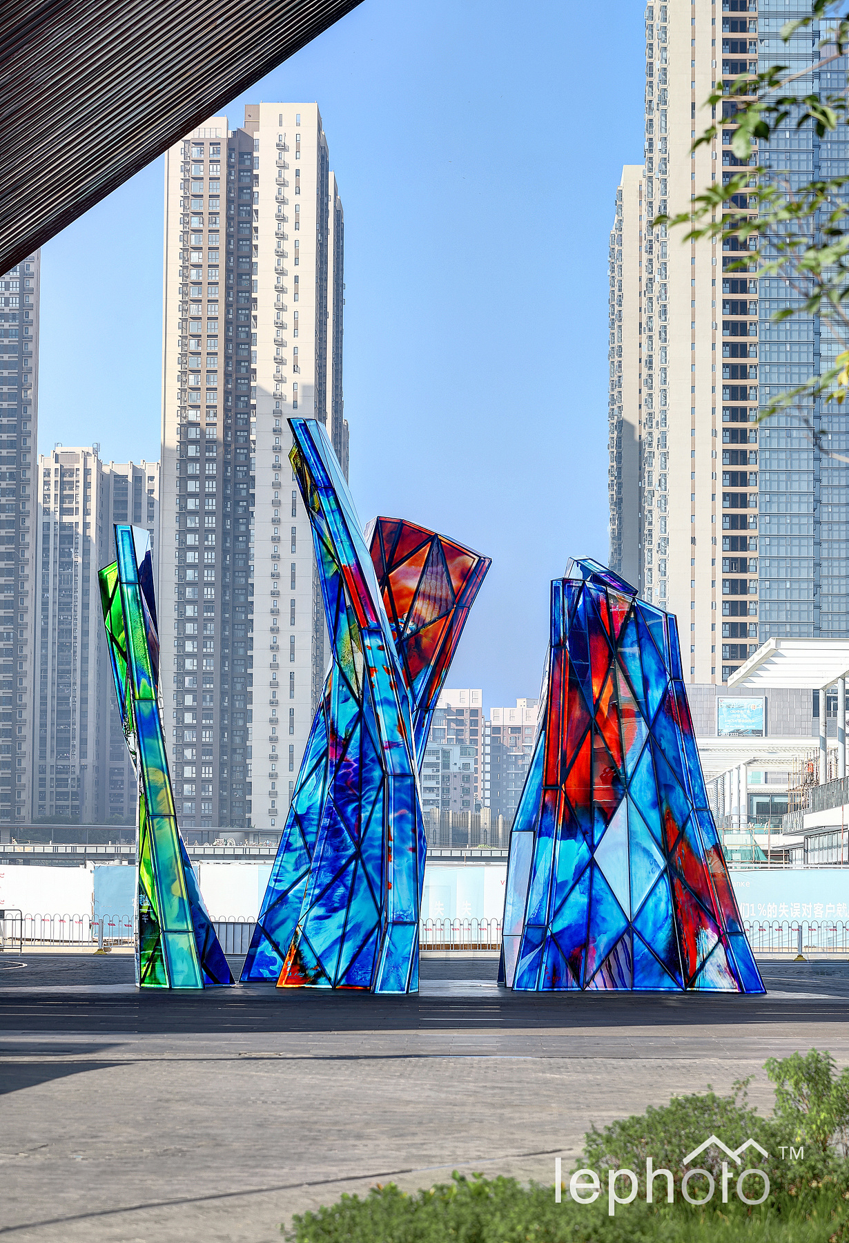 lephoto景观摄影万科深圳红立方公共艺术