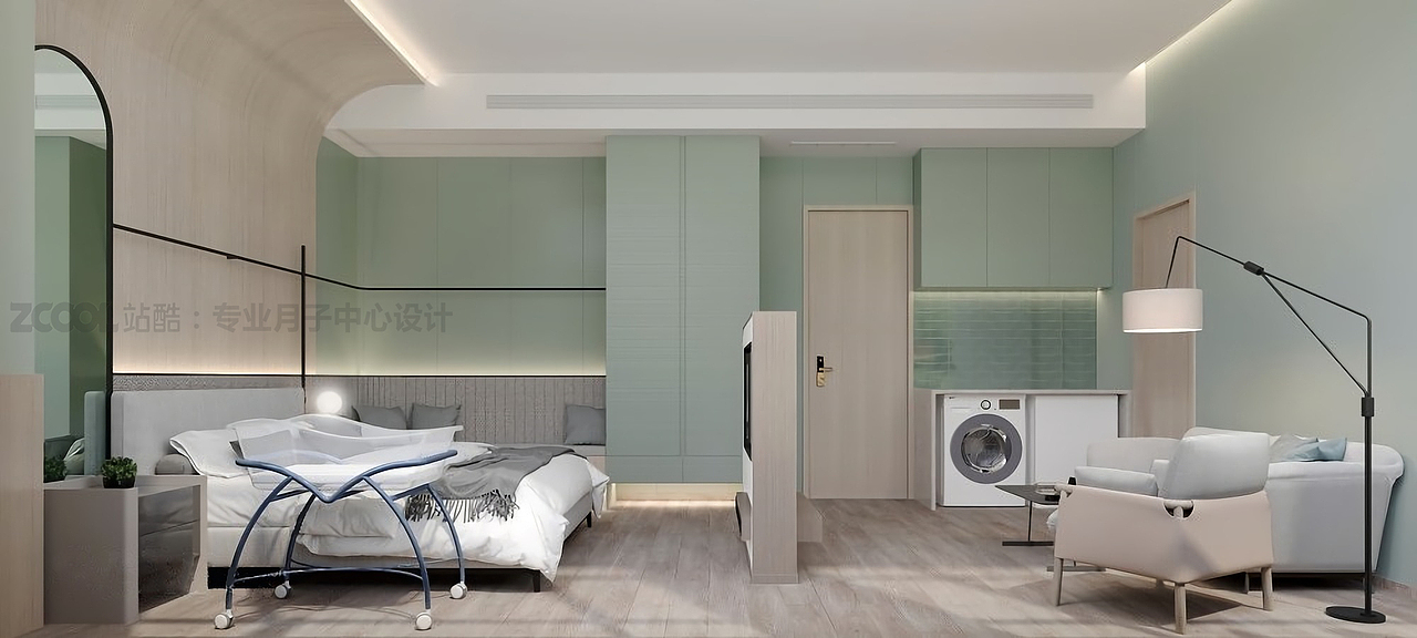 ▲  成都母意月子中心设计分享｜产后恢复中心设计｜月子会所妈妈房二设计效果图
<br>《感谢观看》<br><br>墨竹设计15年专注于月子中心设计和规划、月子中心软装设计、月子中整体形象设计、月子中心智能化设计、月子中心家具设计等。<br><br>设计请咨询首页资料联系方式 🔥🔥🔥🔥🔥