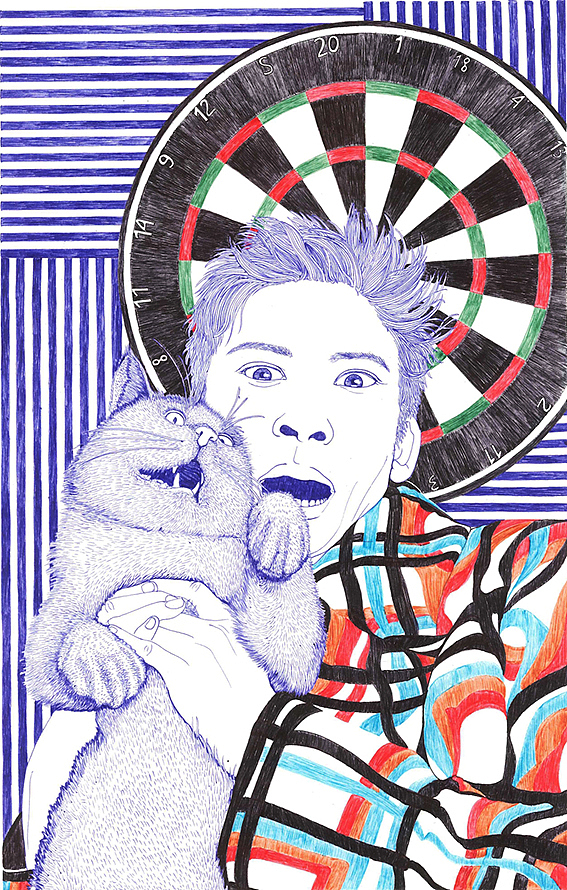 圆珠笔插画手绘（图ZODg3NDY1OTY=） - 创作习作 - 站酷设计师没有芽的绿豆原创素材 - 站酷ZCOOL