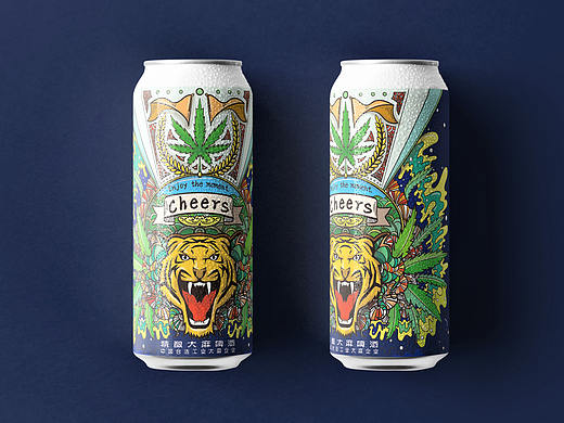 一直喝-啤酒包装设计