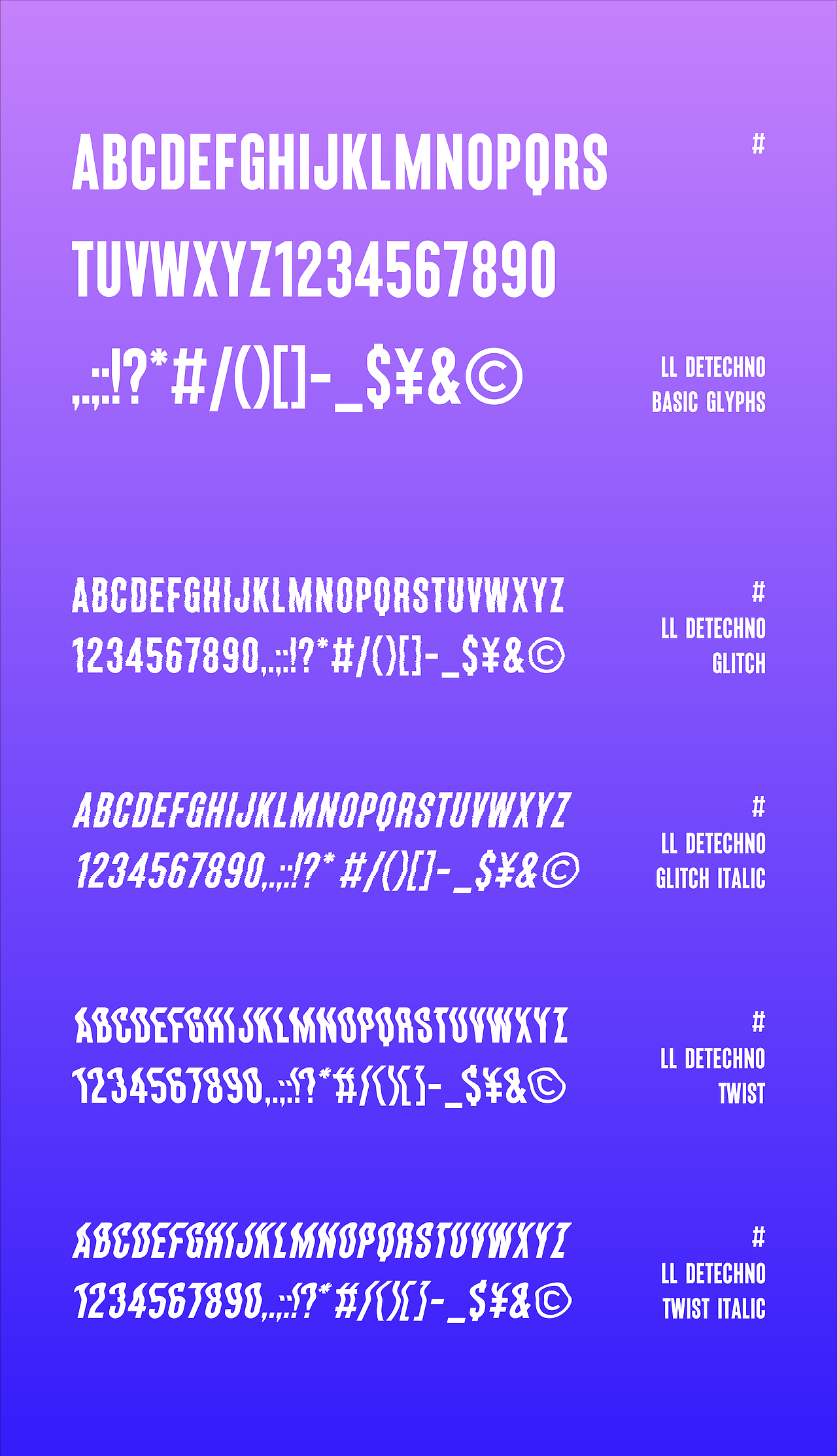 LL DEtechno｜西文可变字体（图ZMjMzMTc3MTg0） - 字体/字形 - 站酷设计师LUKELEE_OneOnOne原创素材 - 站酷ZCOOL