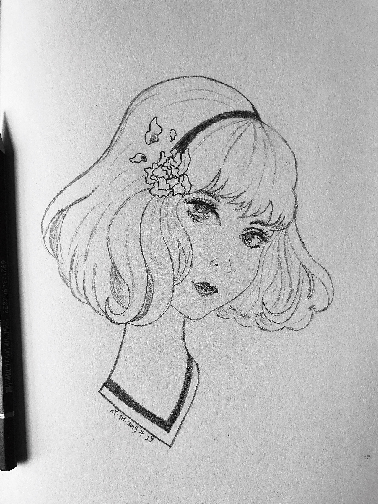 针管笔、彩铅作品【四】（图ZMTY1Nzk1NDEy） - 创作习作 - 站酷设计师英子手绘插画控原创素材 - 站酷ZCOOL