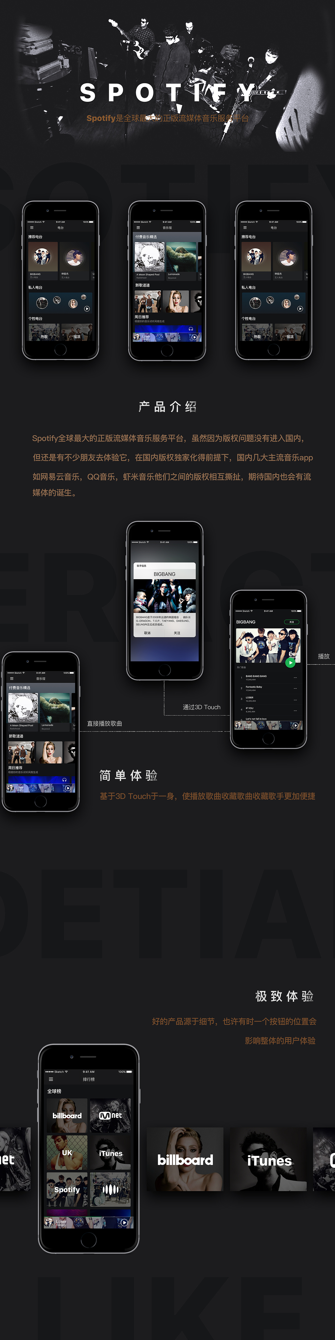 Spotify流媒體設(shè)計（圖ZNTM0OTI2MDQ=） - APP界面 - 站酷設(shè)計師設(shè)計師小捷原創(chuàng)素材 - 站酷ZCOOL