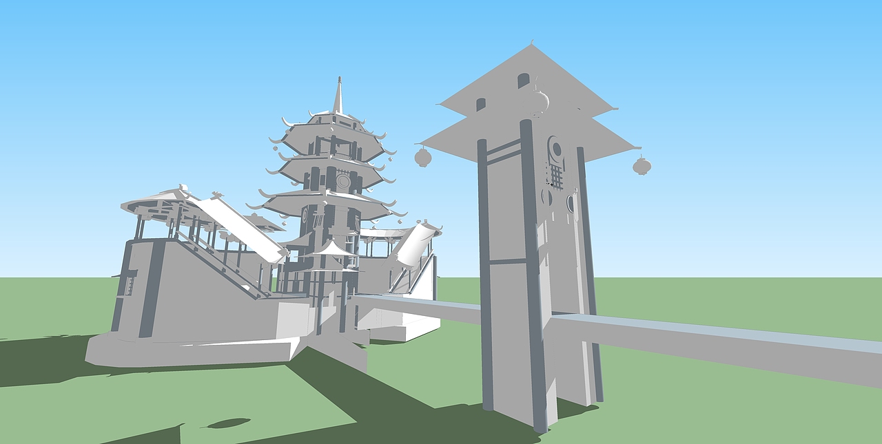 草图大师作业|插画|游戏原画|凡先生cg_原创作品-站酷zcool