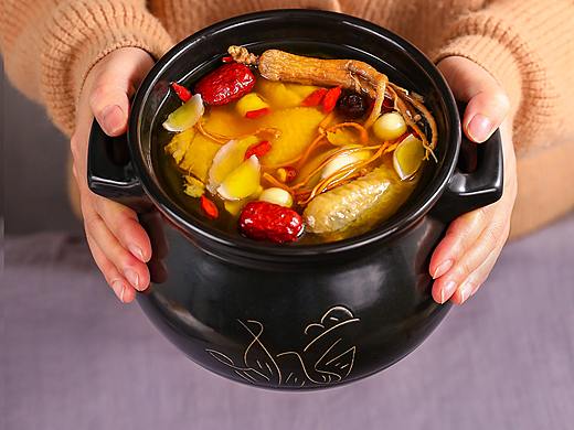 虫草花人参滋补鸡汤塔木金煲汤材料