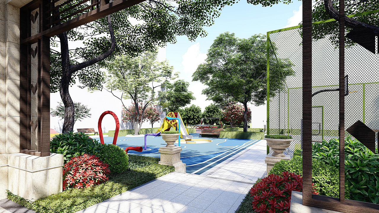 简欧大区景观设计