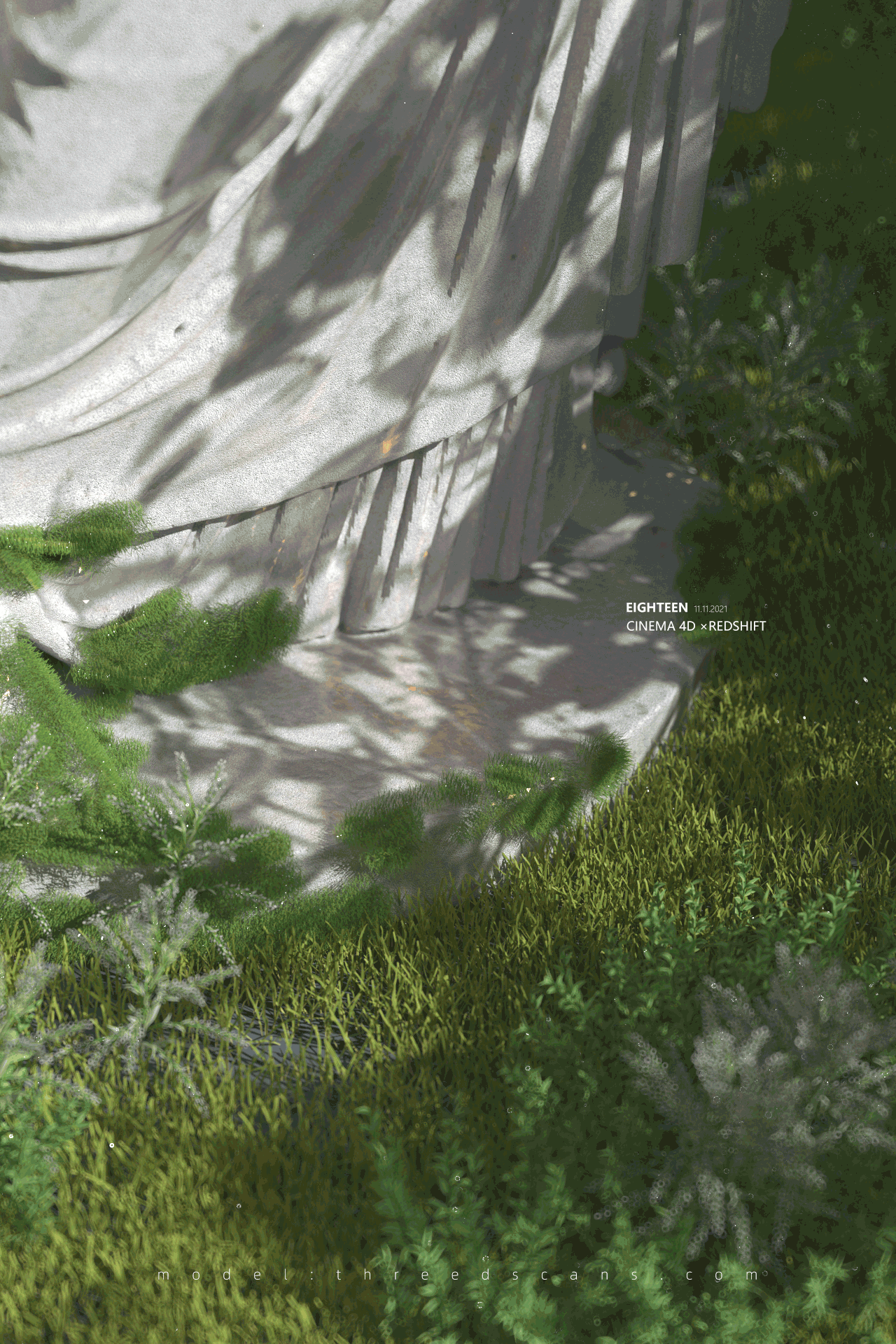 石像渲染练习CINEMA 4D