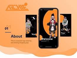 UI设计—潮牌购物APP—手绘风—创意