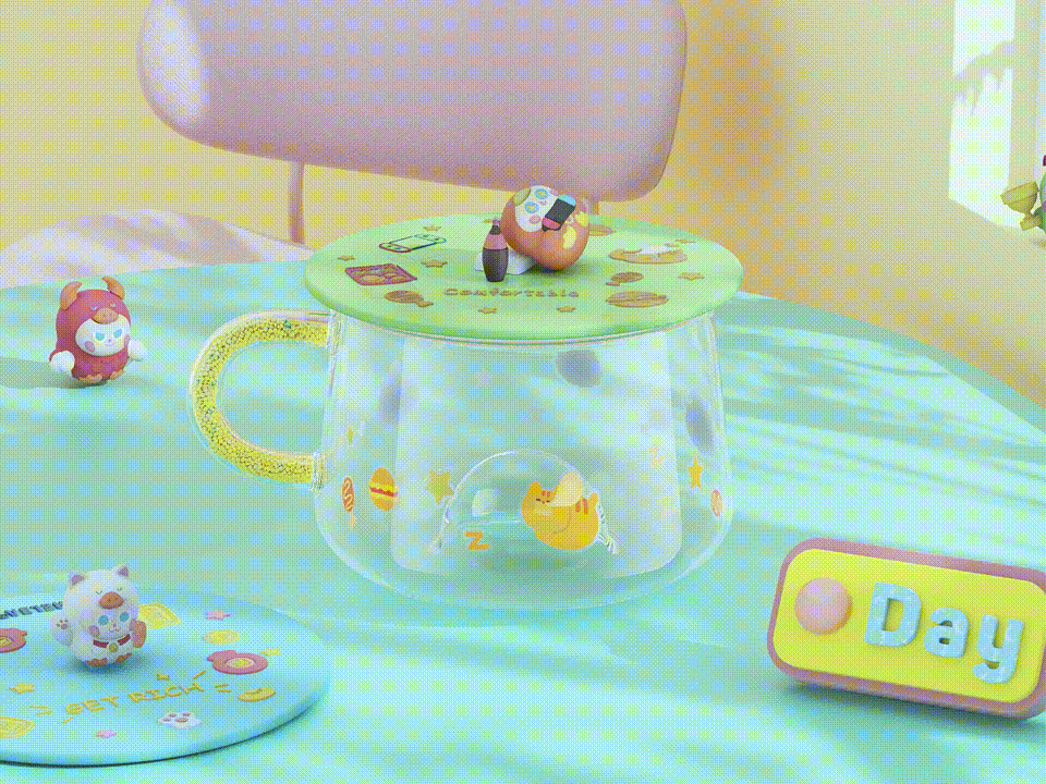 AIYA 盲盒玻璃杯视频动画及渲染（图ZMjgxMDQ4OTI0） - 产品 - 站酷设计师亦折笔原创素材 - 站酷ZCOOL