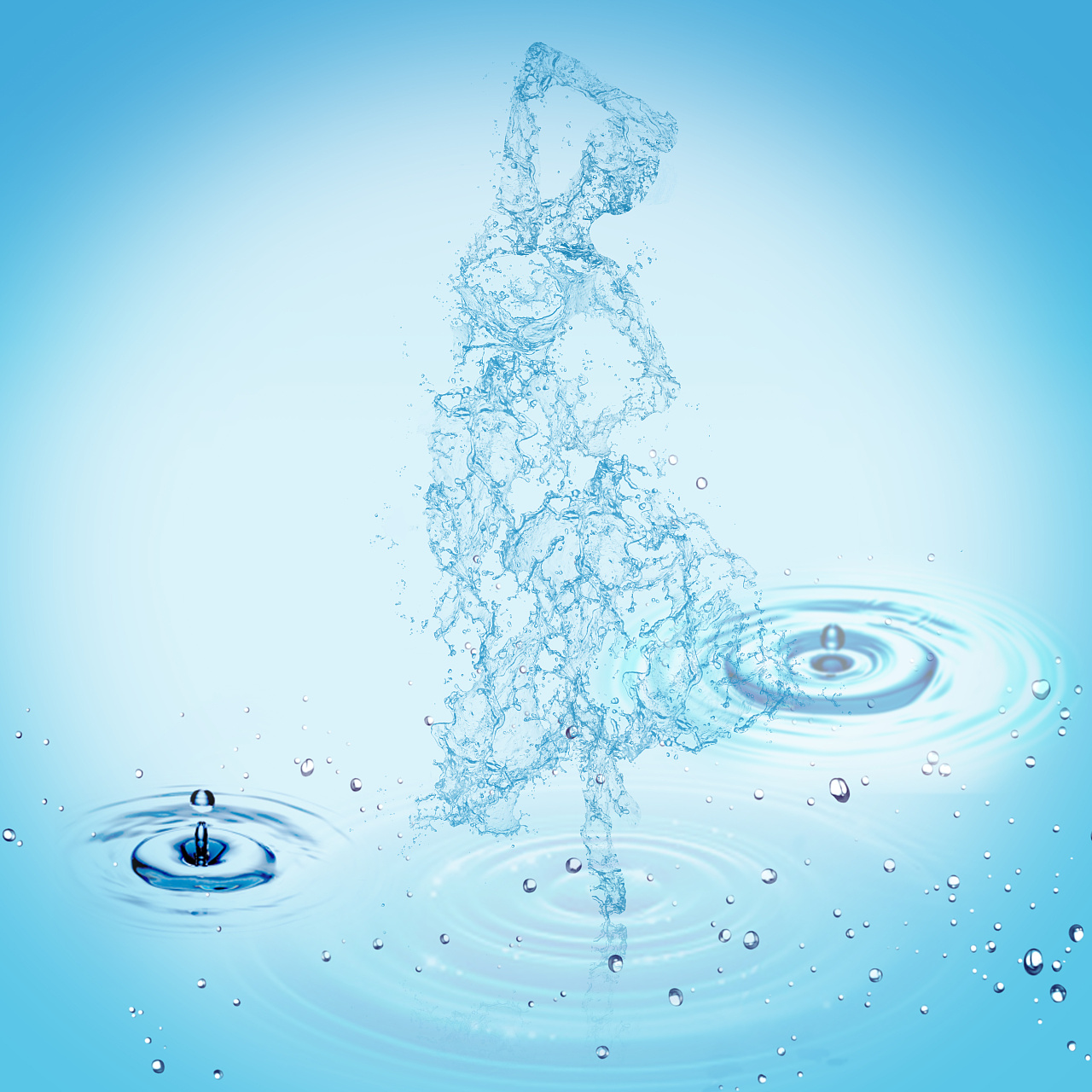 水元素 人物 |平面|图案|邹小超e - 原创作品 - 站酷 (zcool)