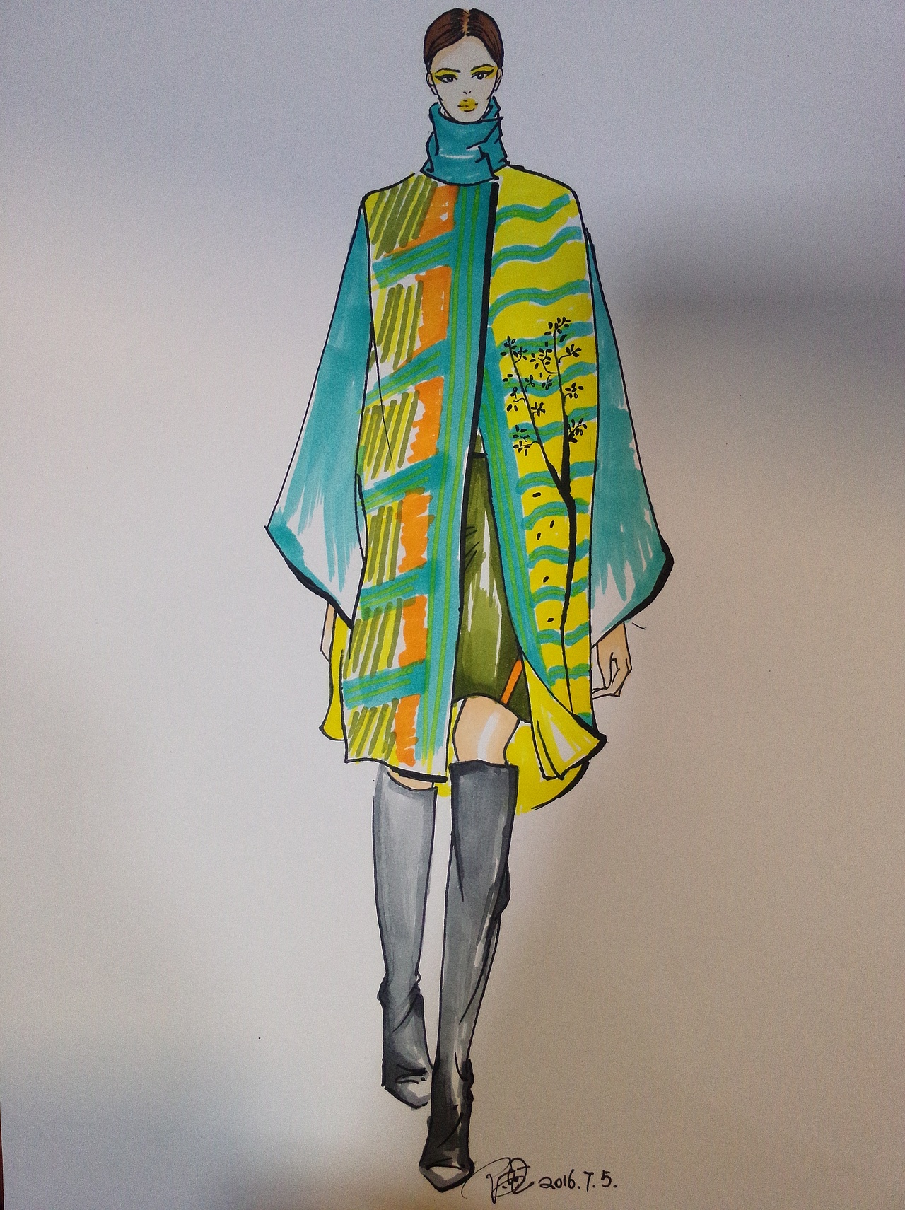 服装手稿（图ZNTM3MjU3OTY=） - 其他服装 - 站酷设计师heyfen原创素材 - 站酷ZCOOL