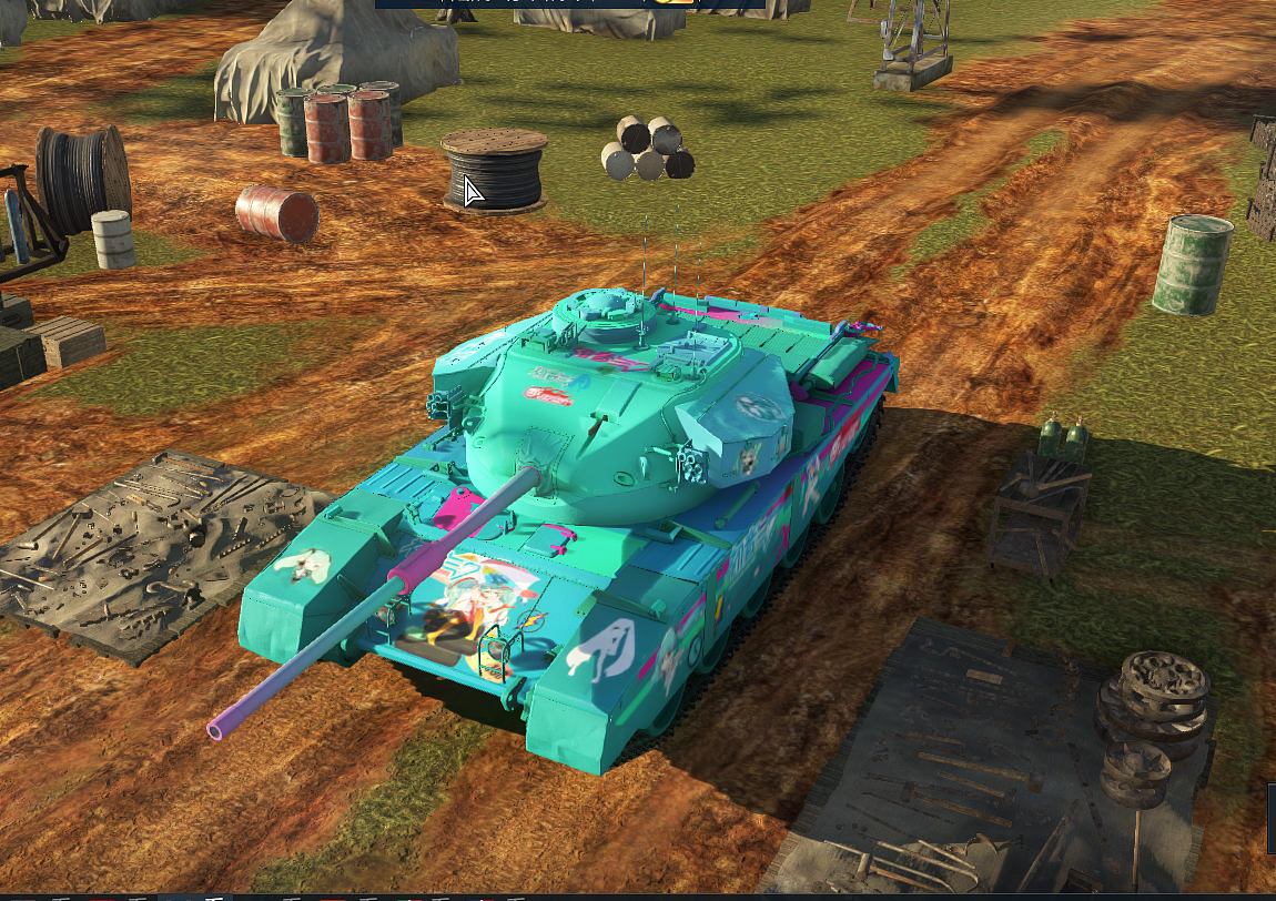 《战争雷霆》FV4202—初音版（图ZMTkxMDI4NTUy） - 独立游戏 - 站酷设计师寄语心岚原创素材 - 站酷ZCOOL