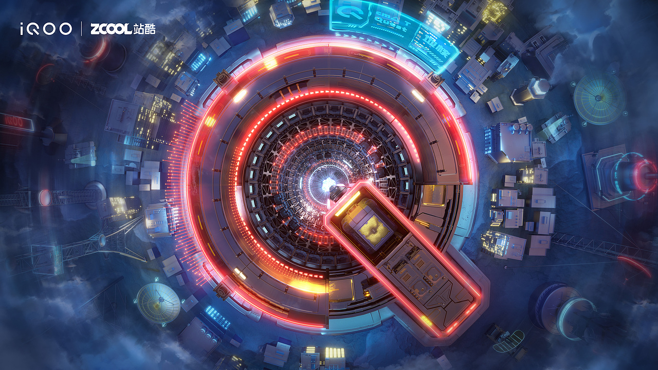 iQOO ： cm△T I 探索地核奥秘（图ZMjUyMjM2Mjcy） - 海报 - 站酷设计师小木彡菜原创素材 - 站酷ZCOOL