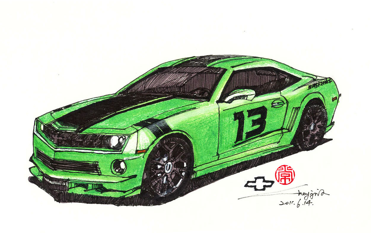 绘车丨轿车速写