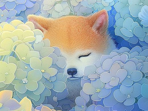 治愈插画 | 春风里