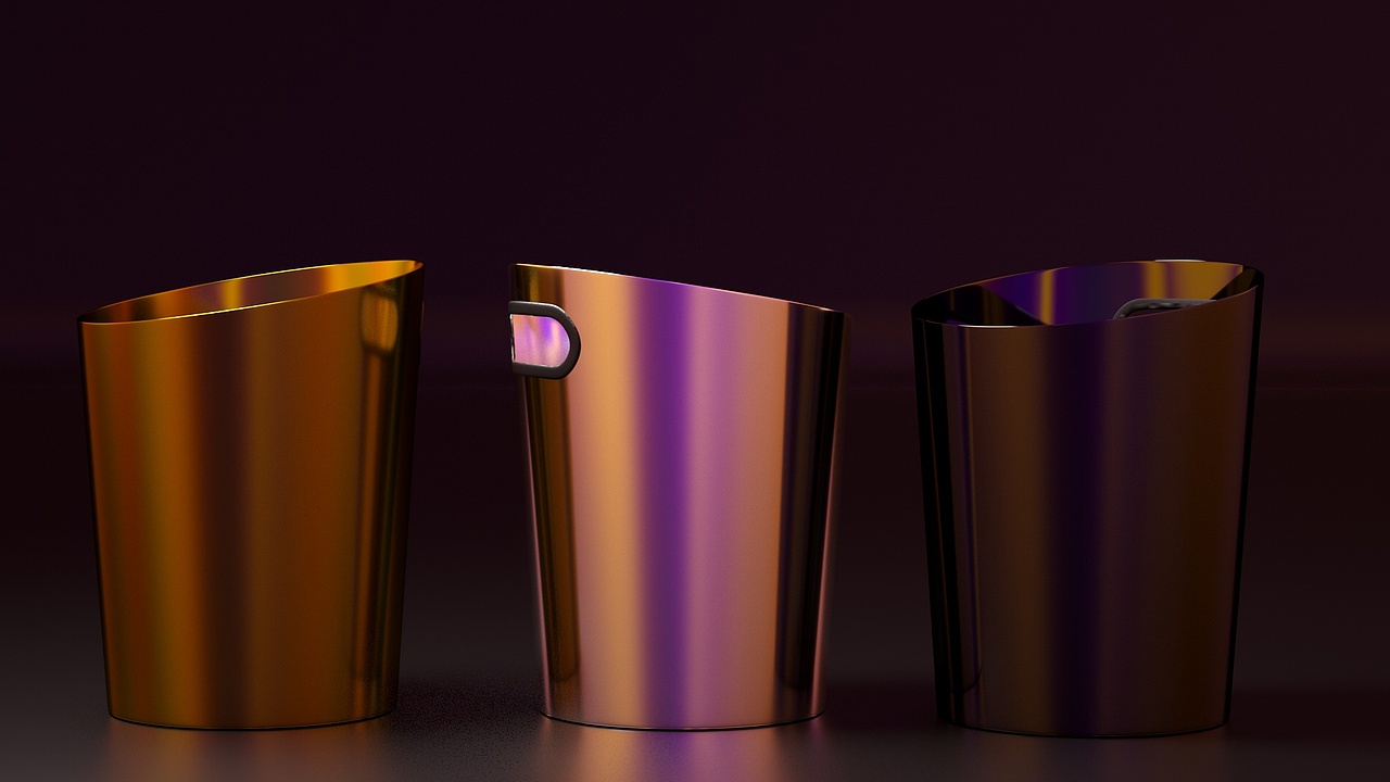 冰桶三维建模渲染（图ZMjQwMzgyMjYw） - 产品 - 站酷设计师旧本子原创素材 - 站酷ZCOOL