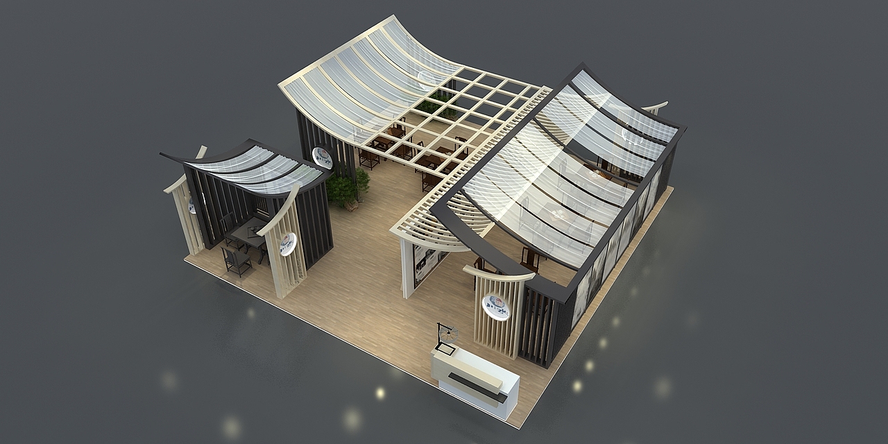 川水古风展 3D效果图设计（图ZMTkzNzMxNjk2） - 其他三维 - 站酷设计师Bigggg原创素材 - 站酷ZCOOL