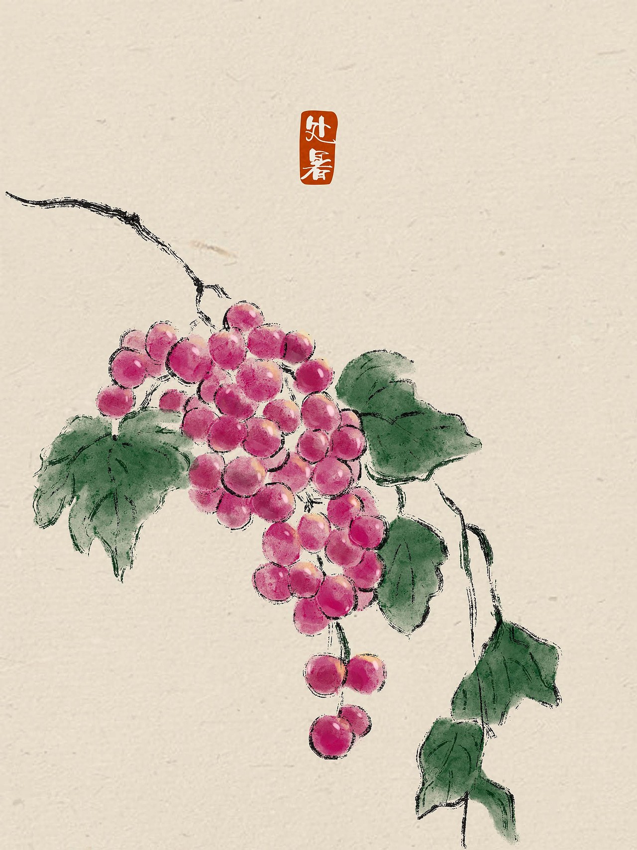 二十四节气中国风插画(完整版)
