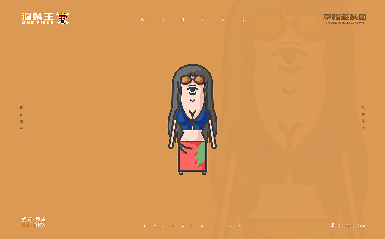 独眼胶囊搞怪蛋仔海贼王插画