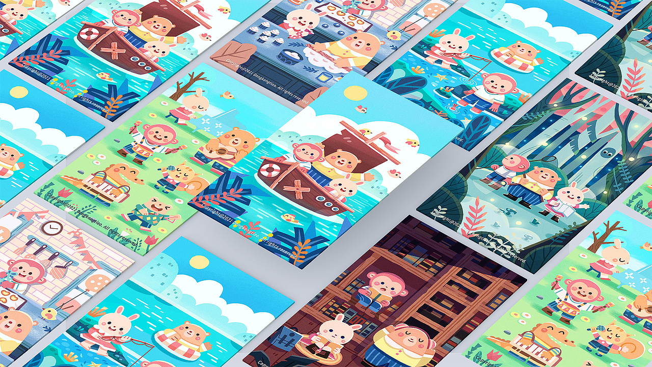 插画求职作品集