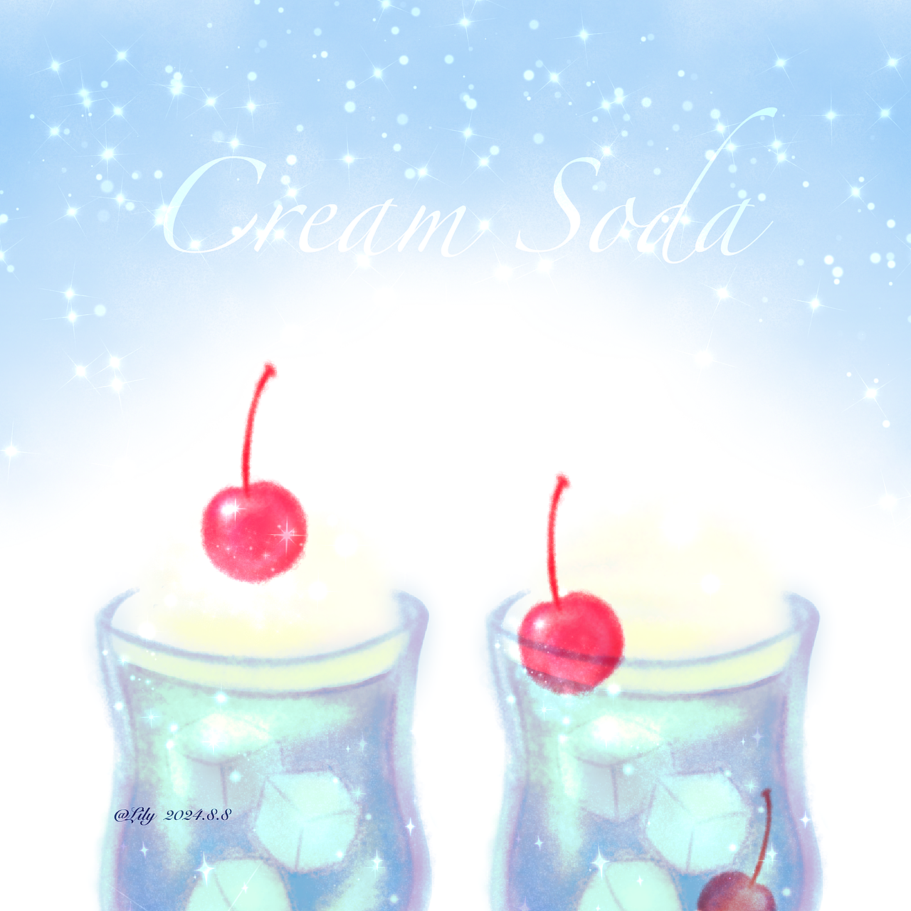 奶油苏打水🦋cream soda（图ZMzc0OTcyNjMy） - 创作习作 - 站酷设计师猞狸Lily原创素材 - 站酷ZCOOL