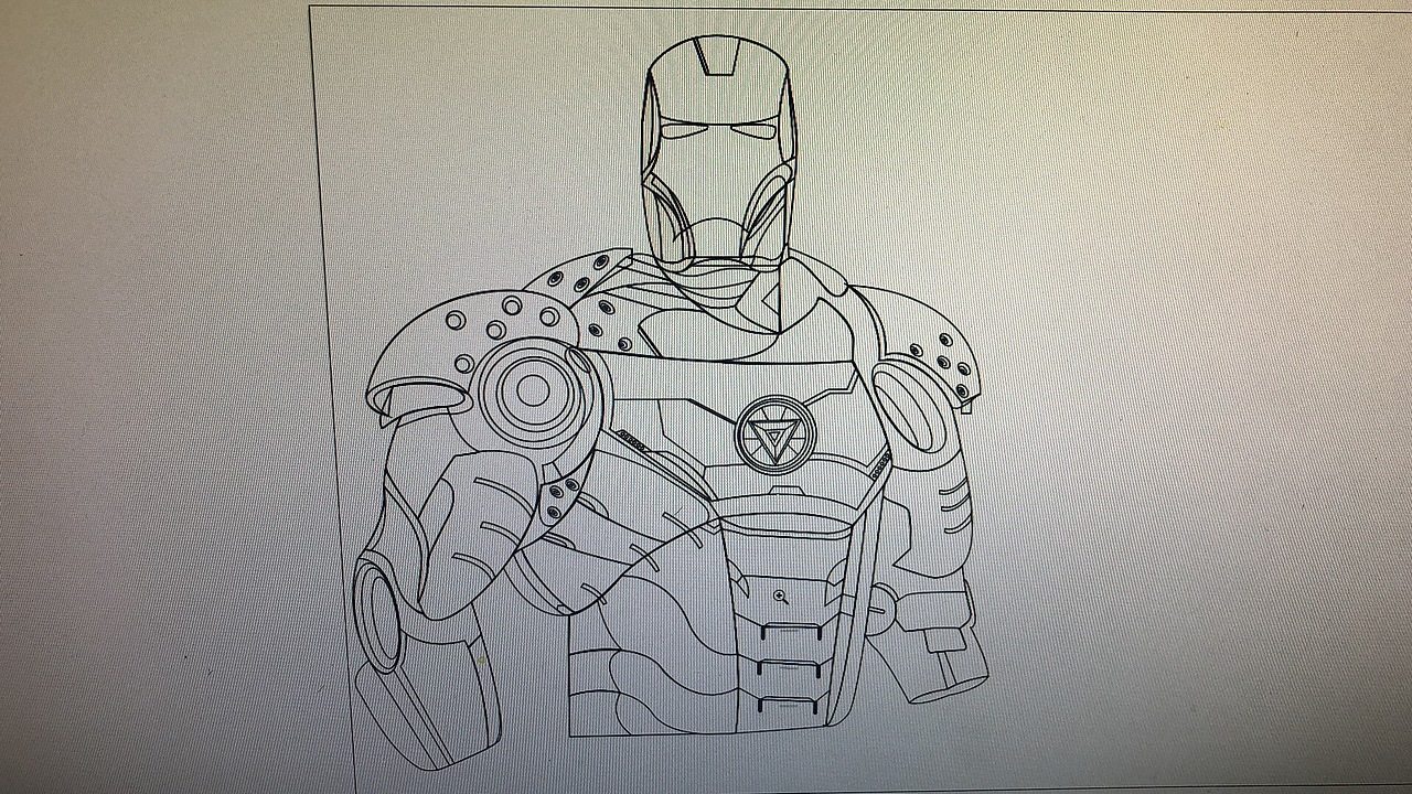 UI钢铁侠线条效果