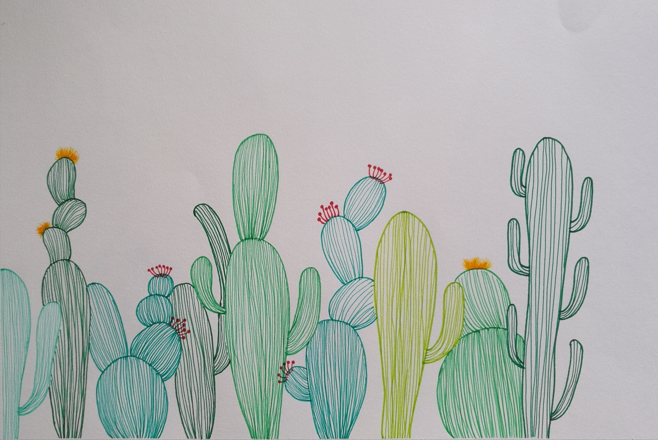 仙人掌|插画|创作习作|鲸落jingluo - 原创作品 - 站酷 (zcool)